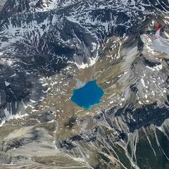 Flugwegposition um 13:05:42: Aufgenommen in der Nähe von Bezirk Inn, Schweiz in 3783 Meter